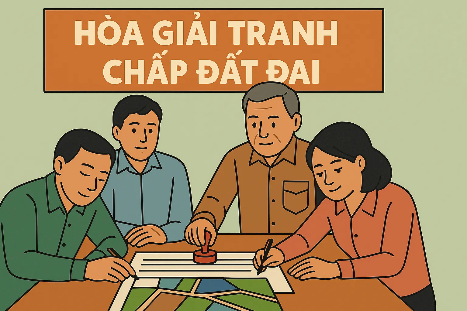 Khi có tranh chấp đất đai, người dân có thể hòa giải bằng cách nào?