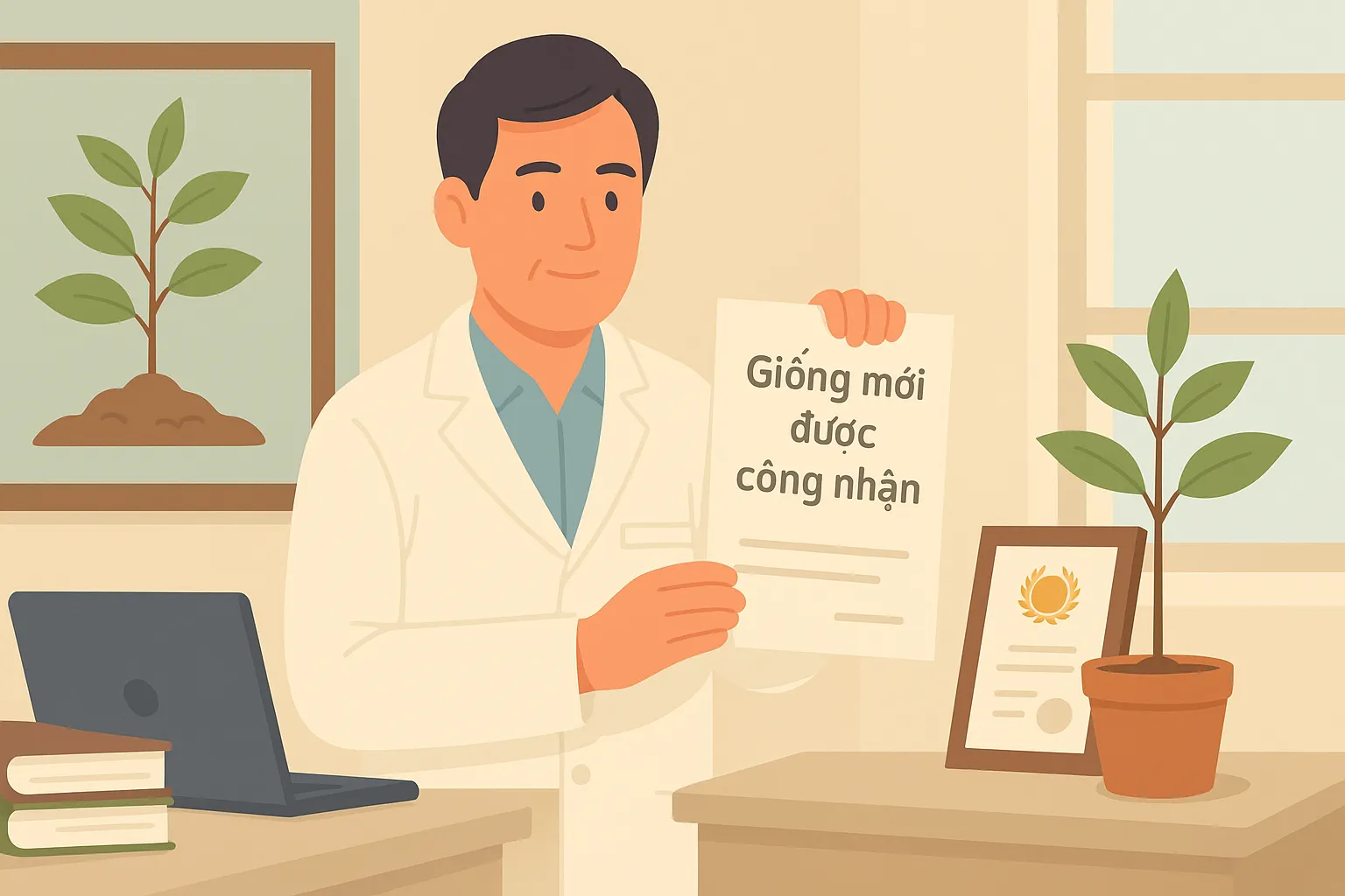 Bằng bảo hộ giống cây trồng phải ghi nhận những thông tin gì?