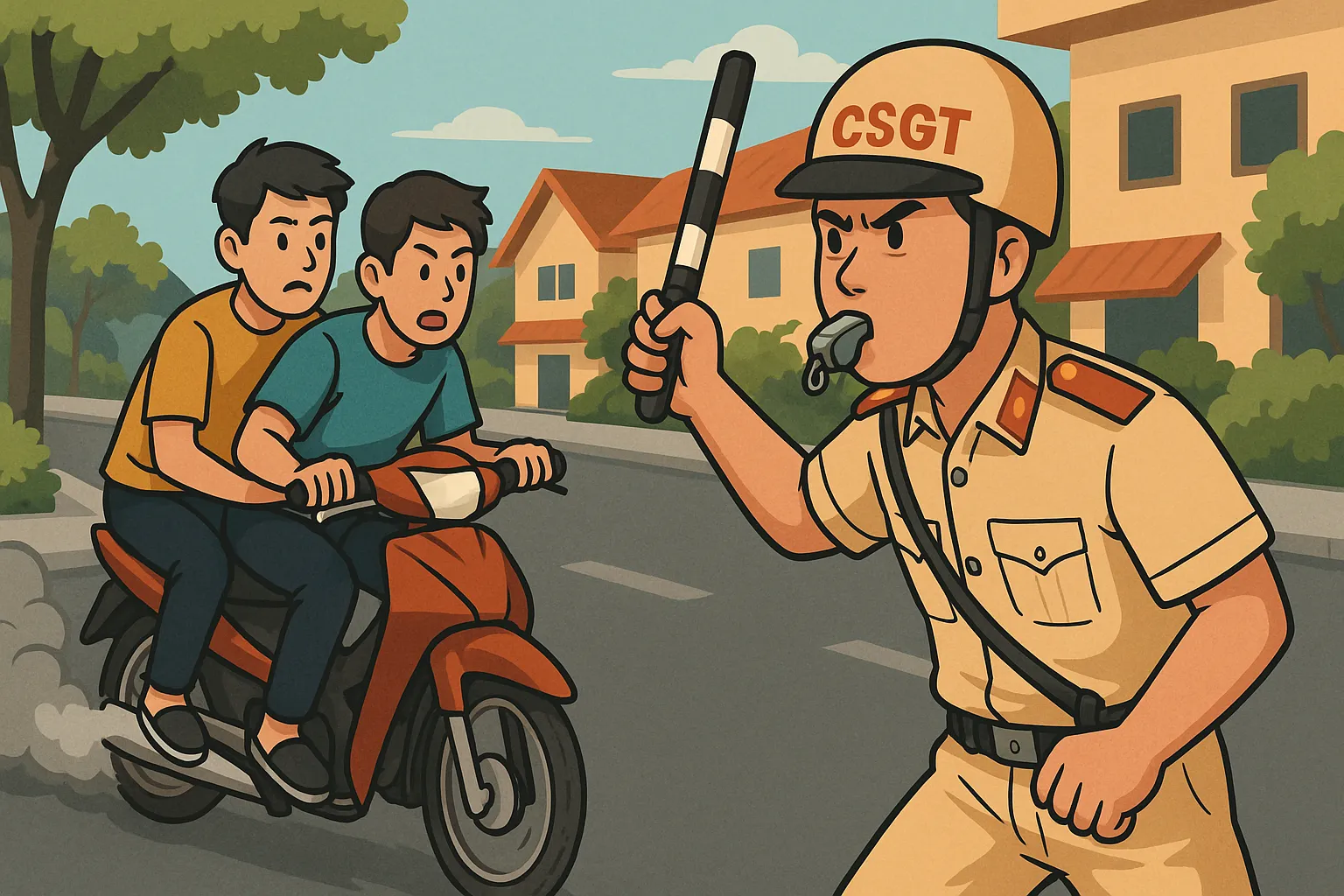 Bỏ chạy khi bị yêu cầu dừng xe có phải là chống người thi hành công vụ?