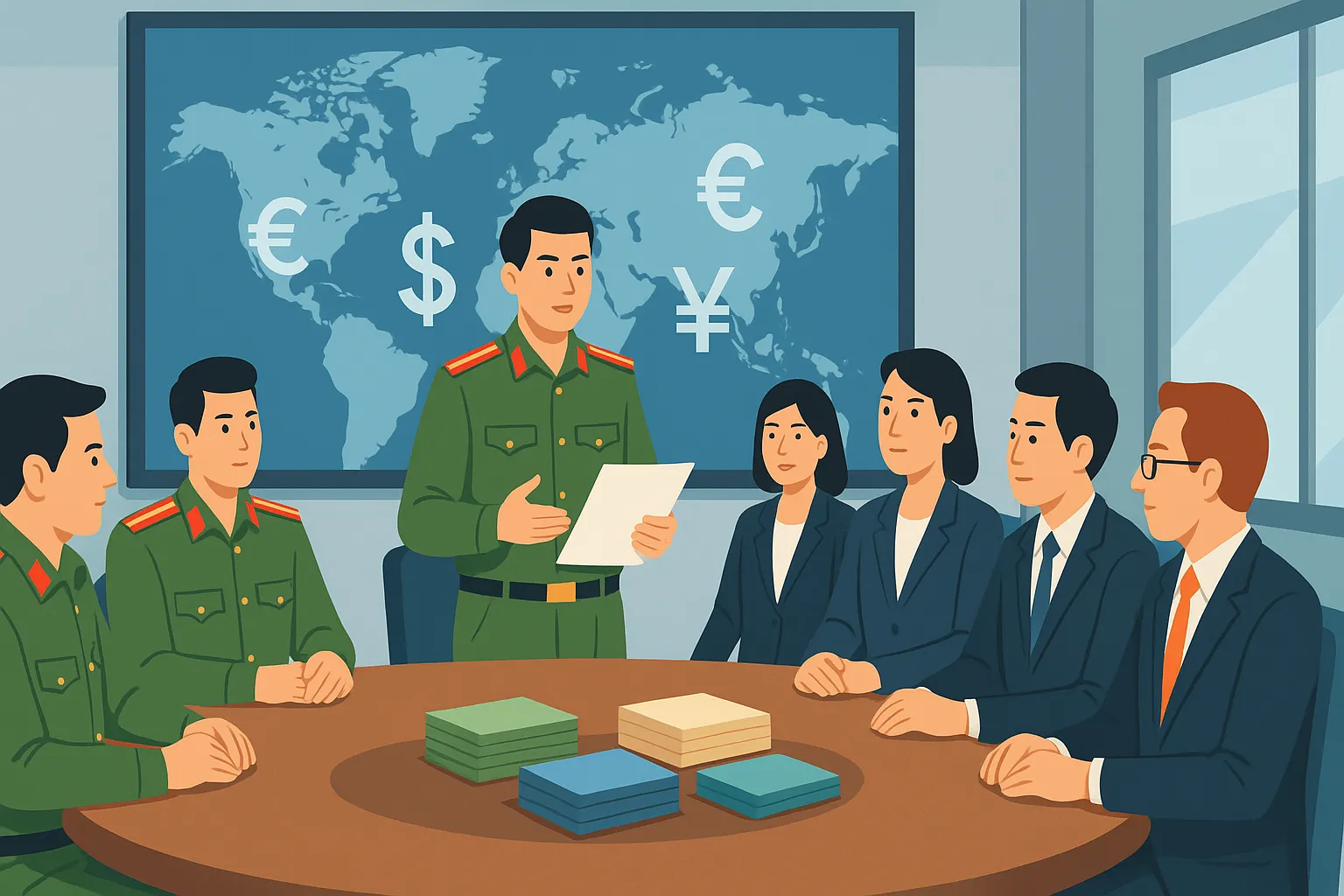 Cơ quan nào chủ trì hợp tác quốc tế về chống tiền giả?