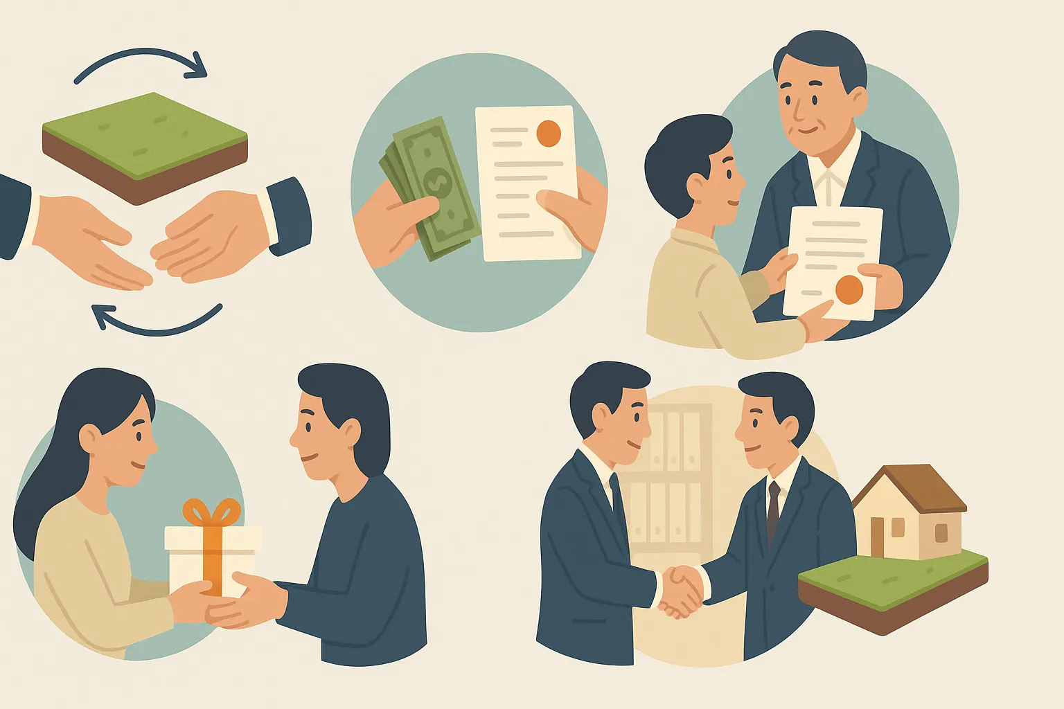 Có những hình thức chuyển quyền sử dụng đất nào?