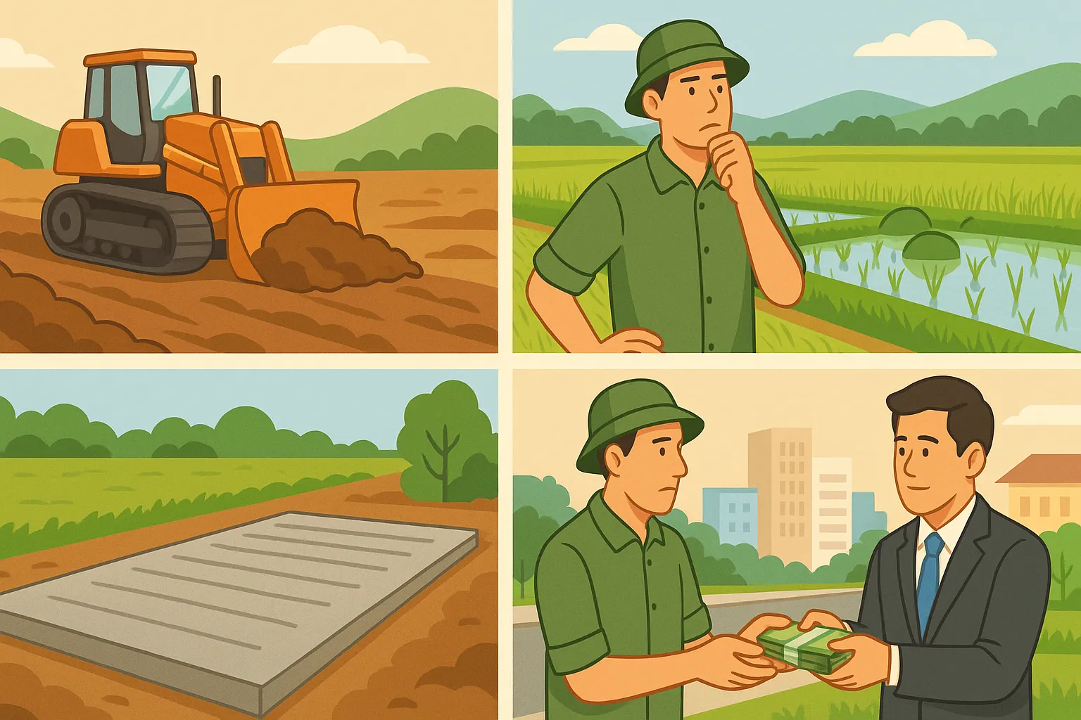 Các khoản chi phí đầu tư vào đất còn lại bao gồm những gì?