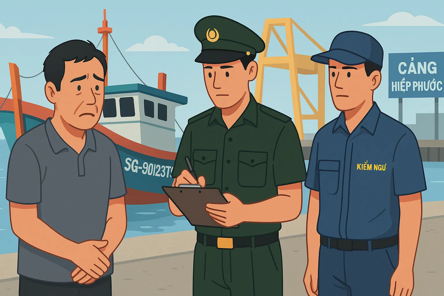 Tình huống giả định - Khai thác thủy sản không báo cáo có bị xem là vi phạm pháp luật không?