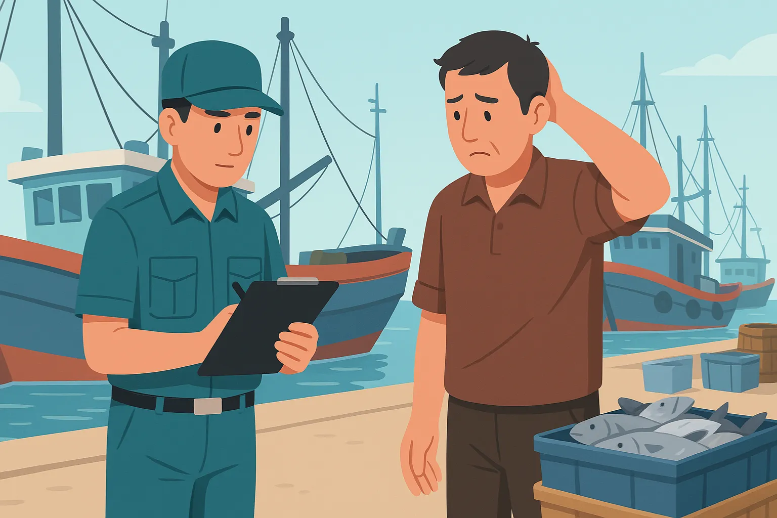 Khai thác thủy sản không báo cáo có vi phạm pháp luật không?