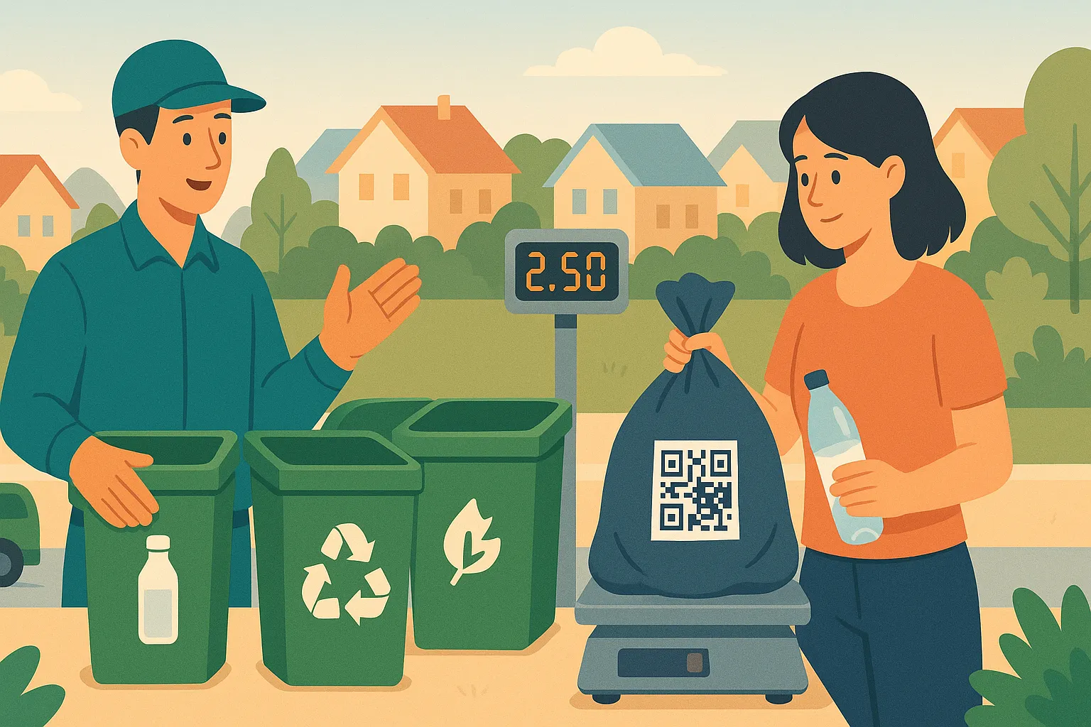 Chi phí dịch vụ thu gom rác thải sinh hoạt được xác định như thế nào?