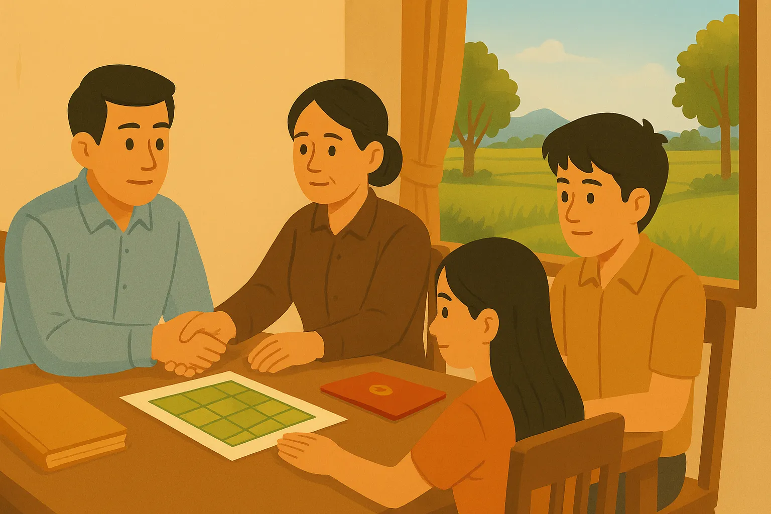 Cách chia thừa kế đất nông nghiệp của hộ gia đình được thực hiện như thế nào?