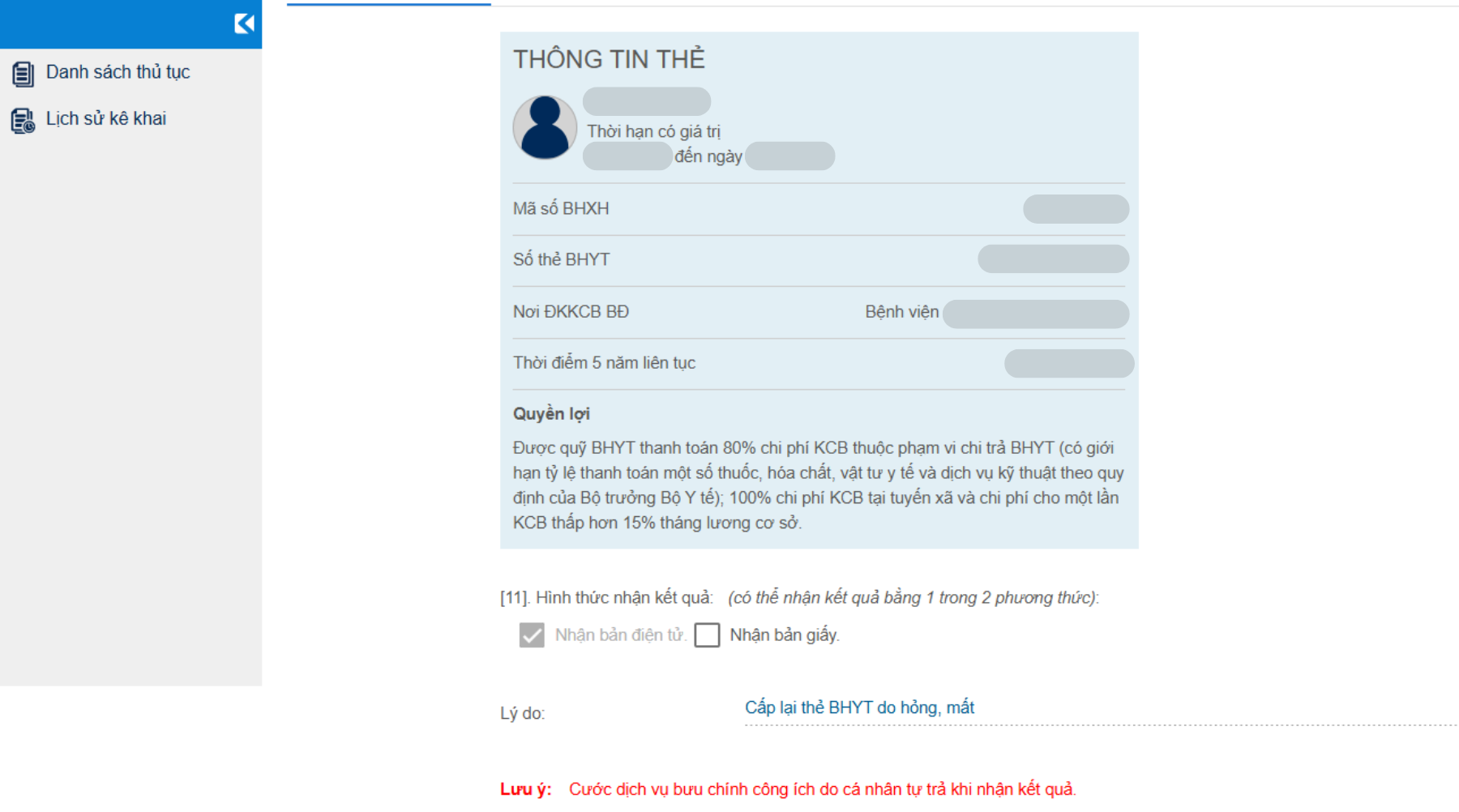 Bước 5. Chọn hình thức nhận thẻ