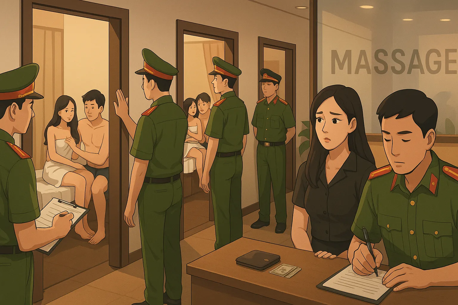 Tình huống giả định - Vợ tổ chức bán dâm tại cơ sở do chồng quản lý thì xử lý người chồng ra sao?