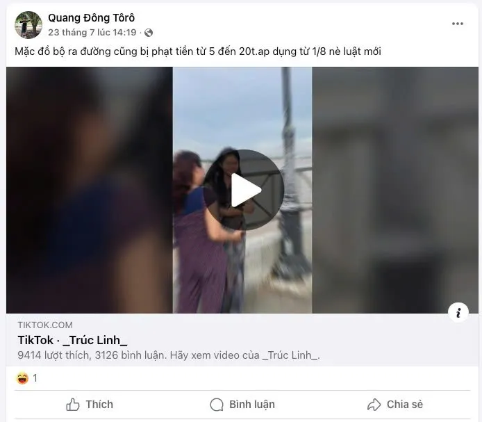 Nguồn gốc của tin đồn cấm mặc đồ bộ ra đường từ 1/8/2025