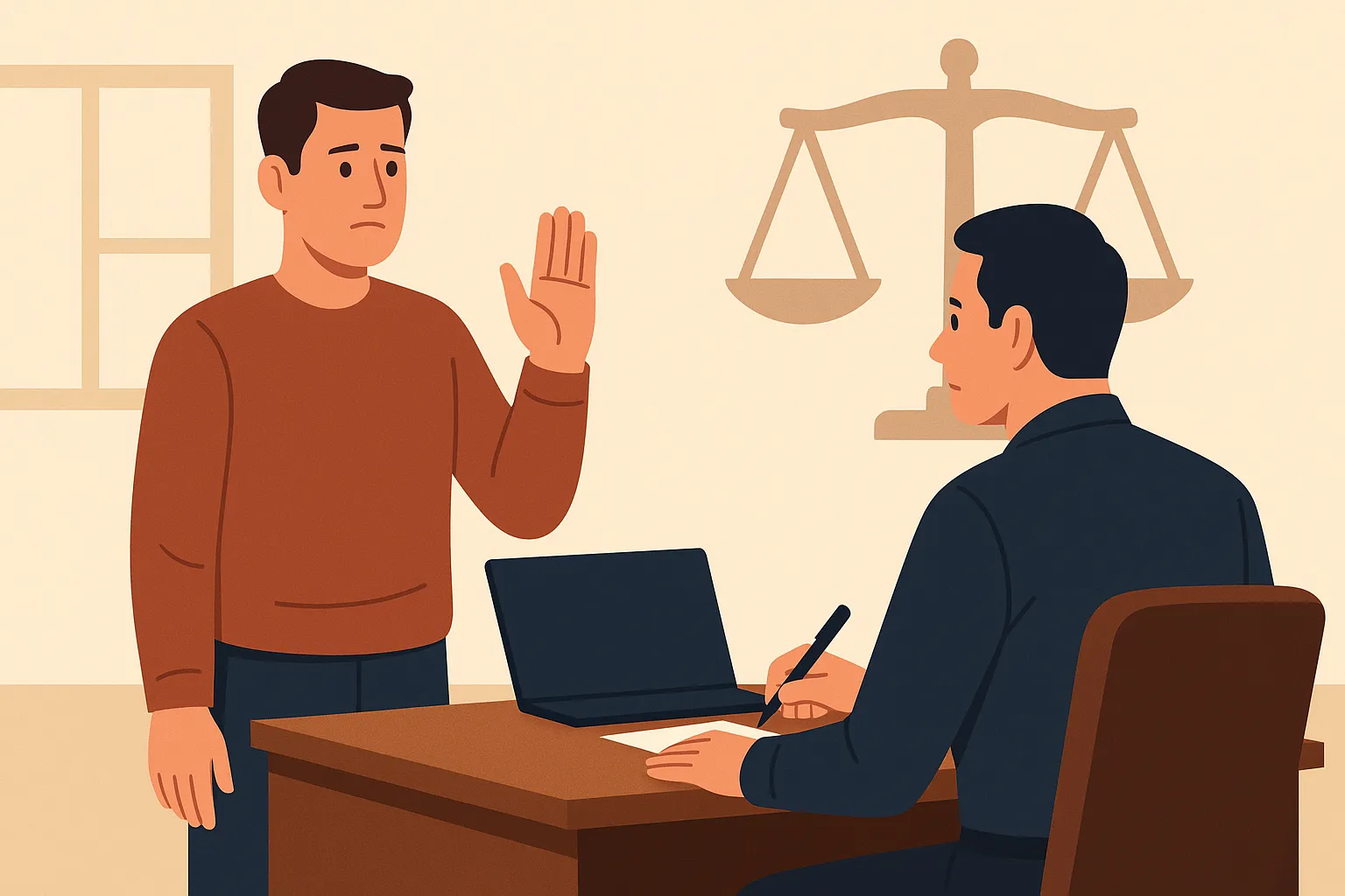 Khi người phạm tội đến đầu thú, cơ quan tiếp nhận phải làm những thủ tục gì?