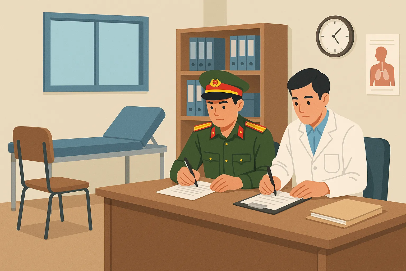 Công dân đi trễ khi khám sức khỏe nghĩa vụ quân sự có bị phạt không?