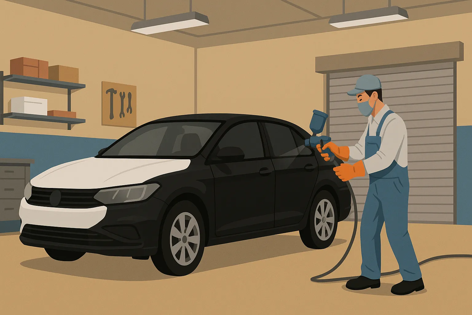 Tự ý đổi màu sơn xe ô tô bị xử phạt bao nhiêu?