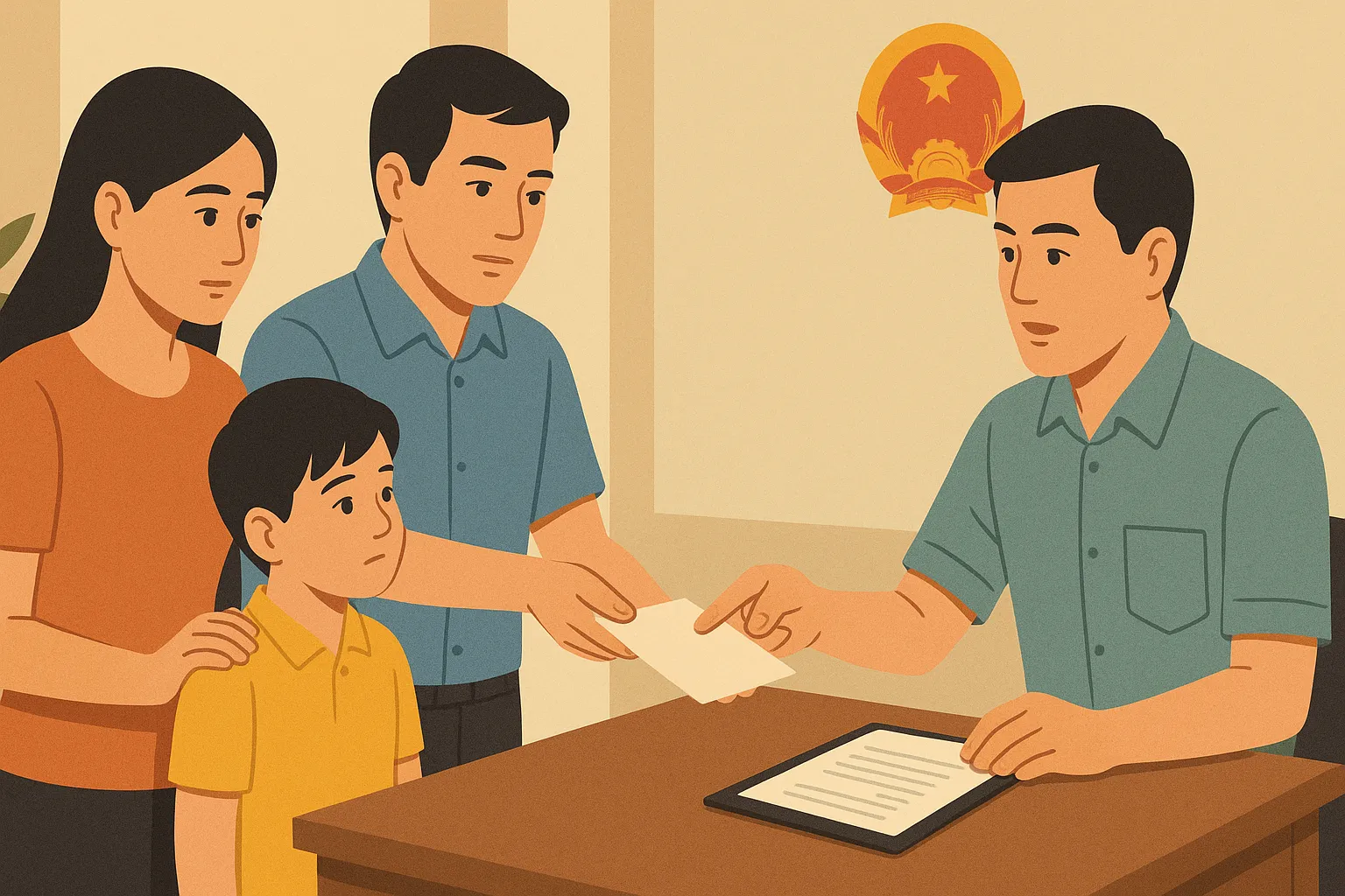 Thủ tục thay đổi họ tên của con được thực hiện ra sao?