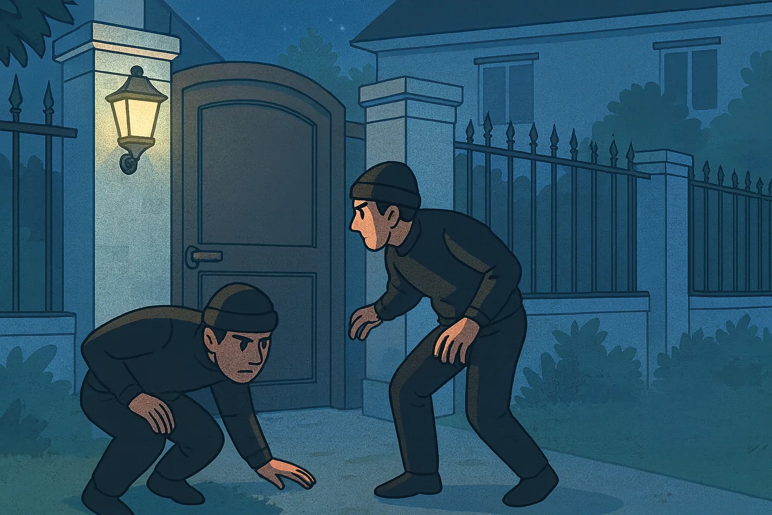 Đột nhập vào nhà nạn nhân - Khoảng 2h sáng ngày 7/7/2015