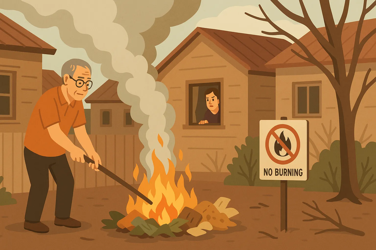 Đốt chất thải rắn ngoài trời có bị cấm không?