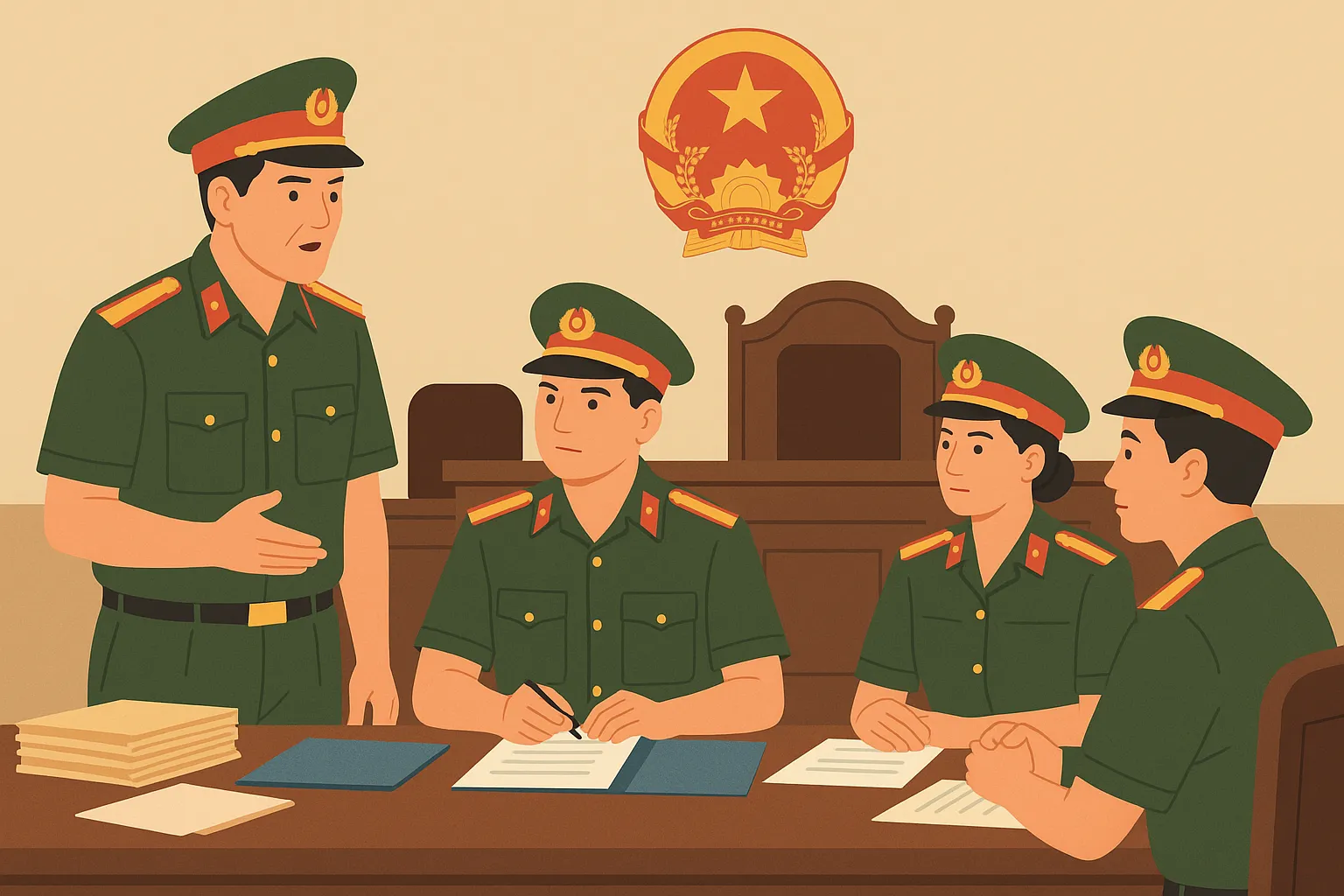 Số lượng thành viên của Đoàn Hội thẩm quân nhân là bao nhiêu?