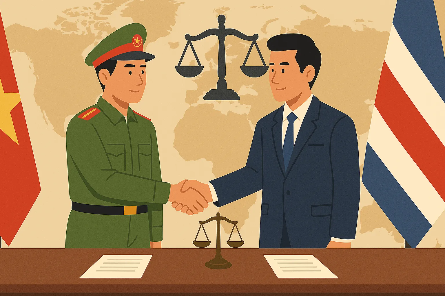 Việc thực hiện hợp tác quốc tế phòng chống mua bán người được tiến hành ra sao?