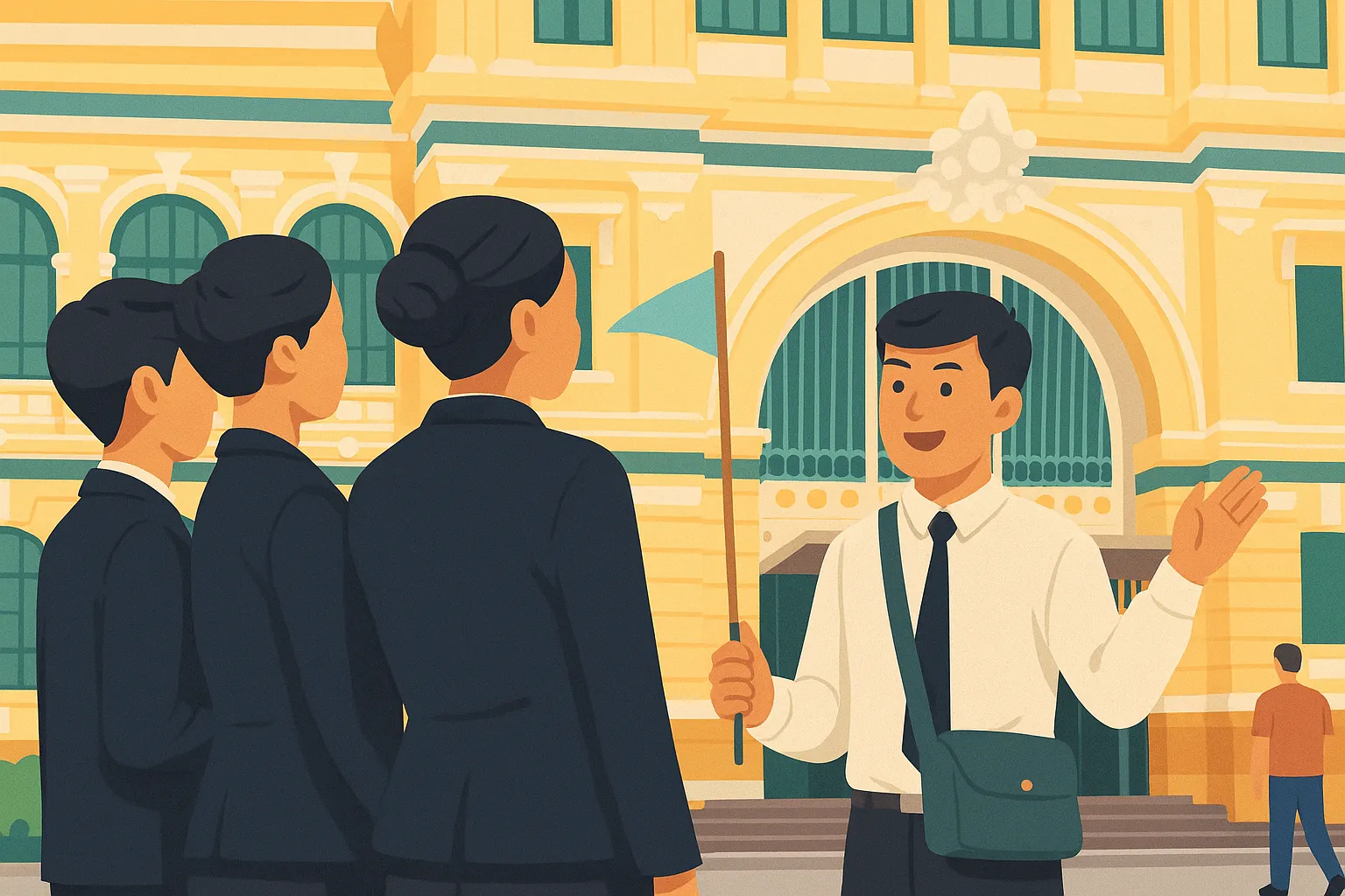 Hướng dẫn viên du lịch quốc tế sẽ hướng dẫn cho những đối tượng nào?