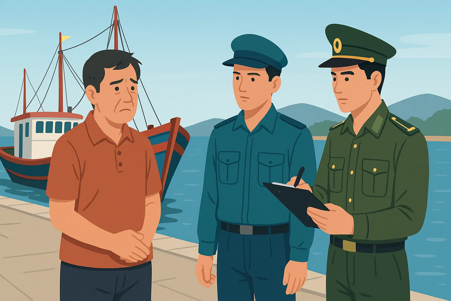 Tình huống giả định - Khai thác thủy sản không báo cáo là gì?