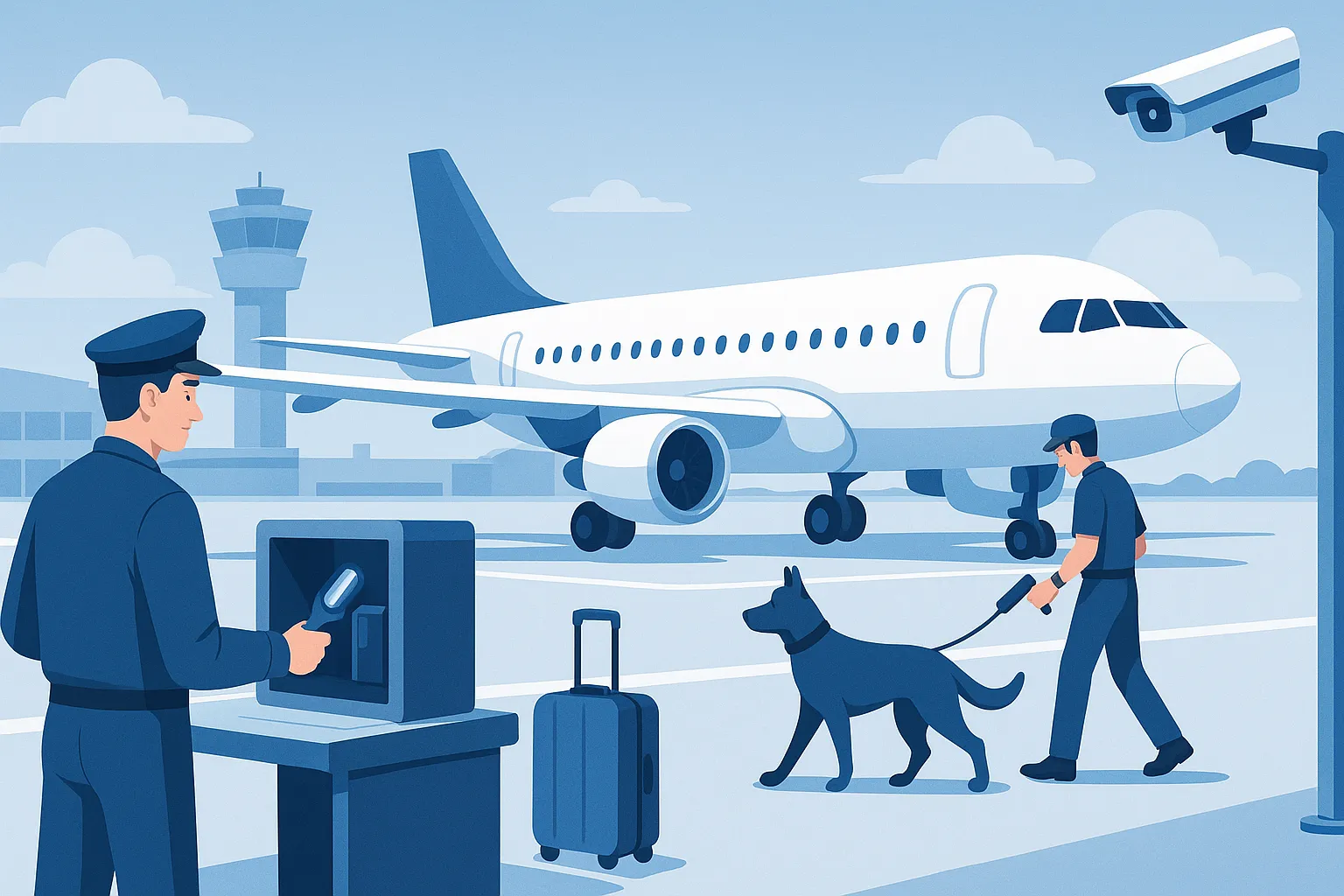 Kiểm tra an ninh hàng không tàu bay là gì?