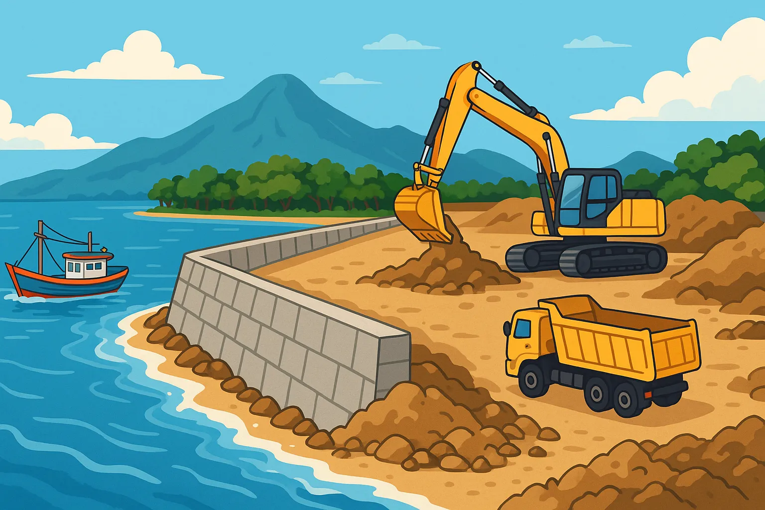 Hoạt động lấn biển phải tuân thủ những nguyên tắc nào?