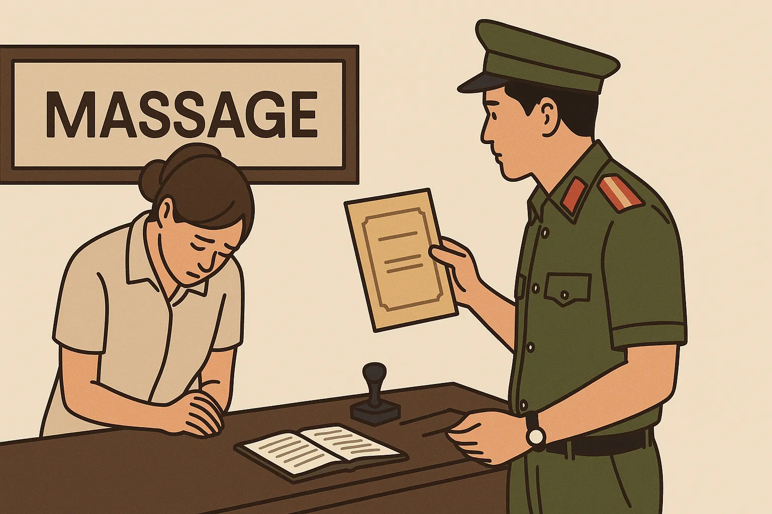 Vợ tổ chức bán dâm tại cơ sở do chồng quản lý thì xử lý người chồng ra sao?