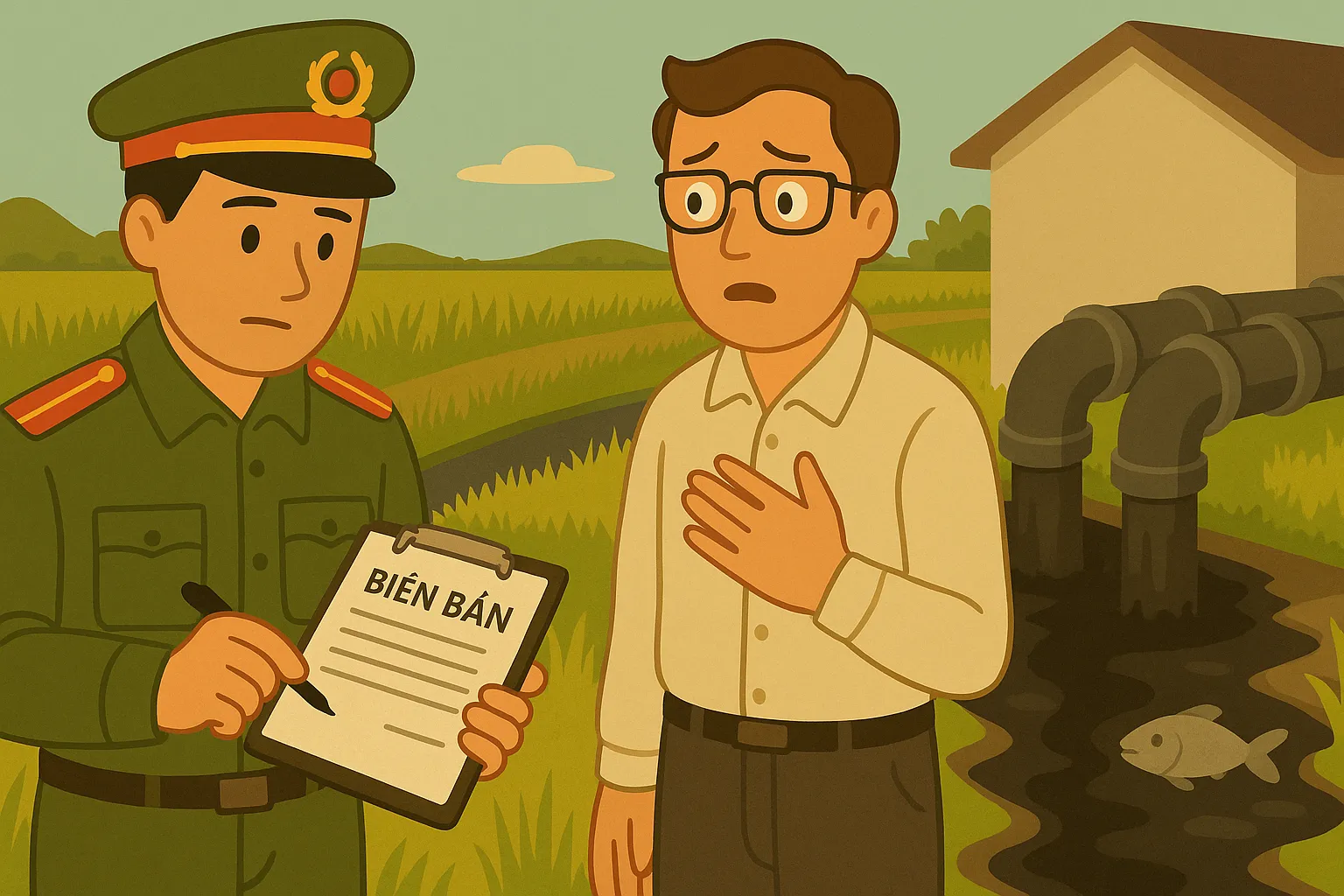 Mức xử phạt hành vi xả thải vượt chuẩn là bao nhiêu?