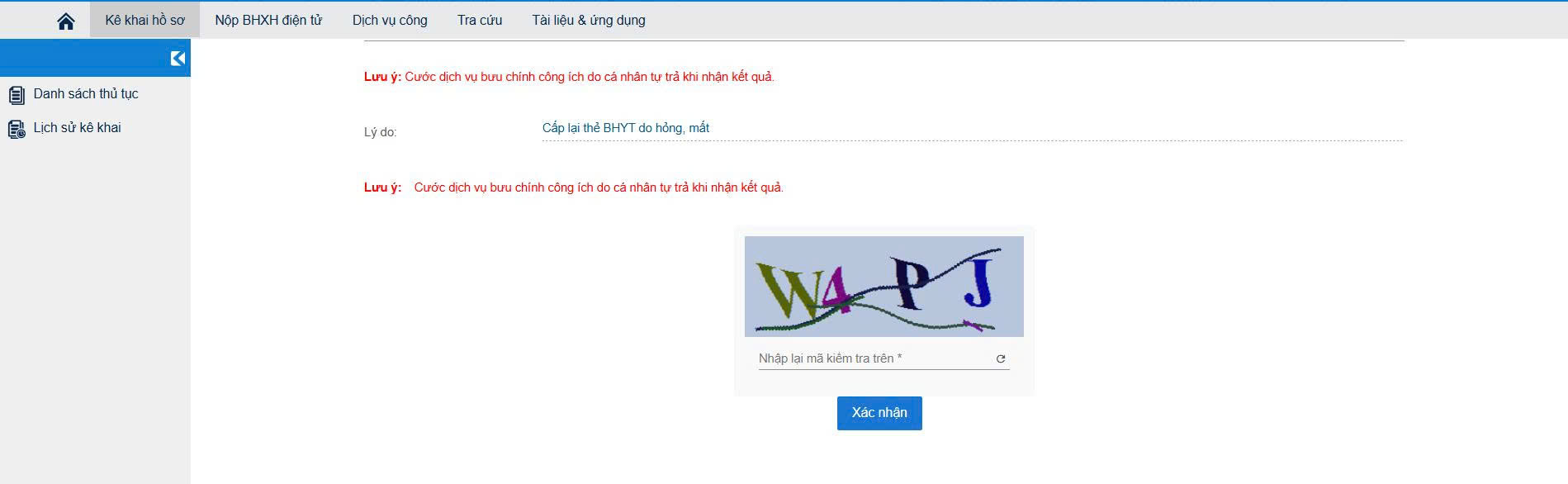 Bước 6. Xác nhận và nộp hồ sơ