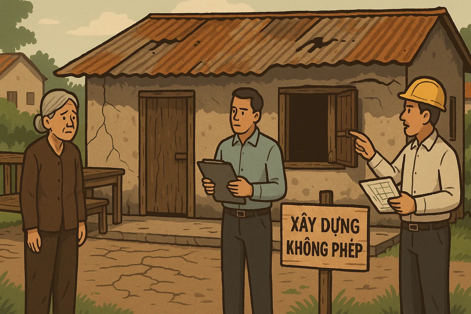 Những trường hợp không được xác định là nhà dột nát?