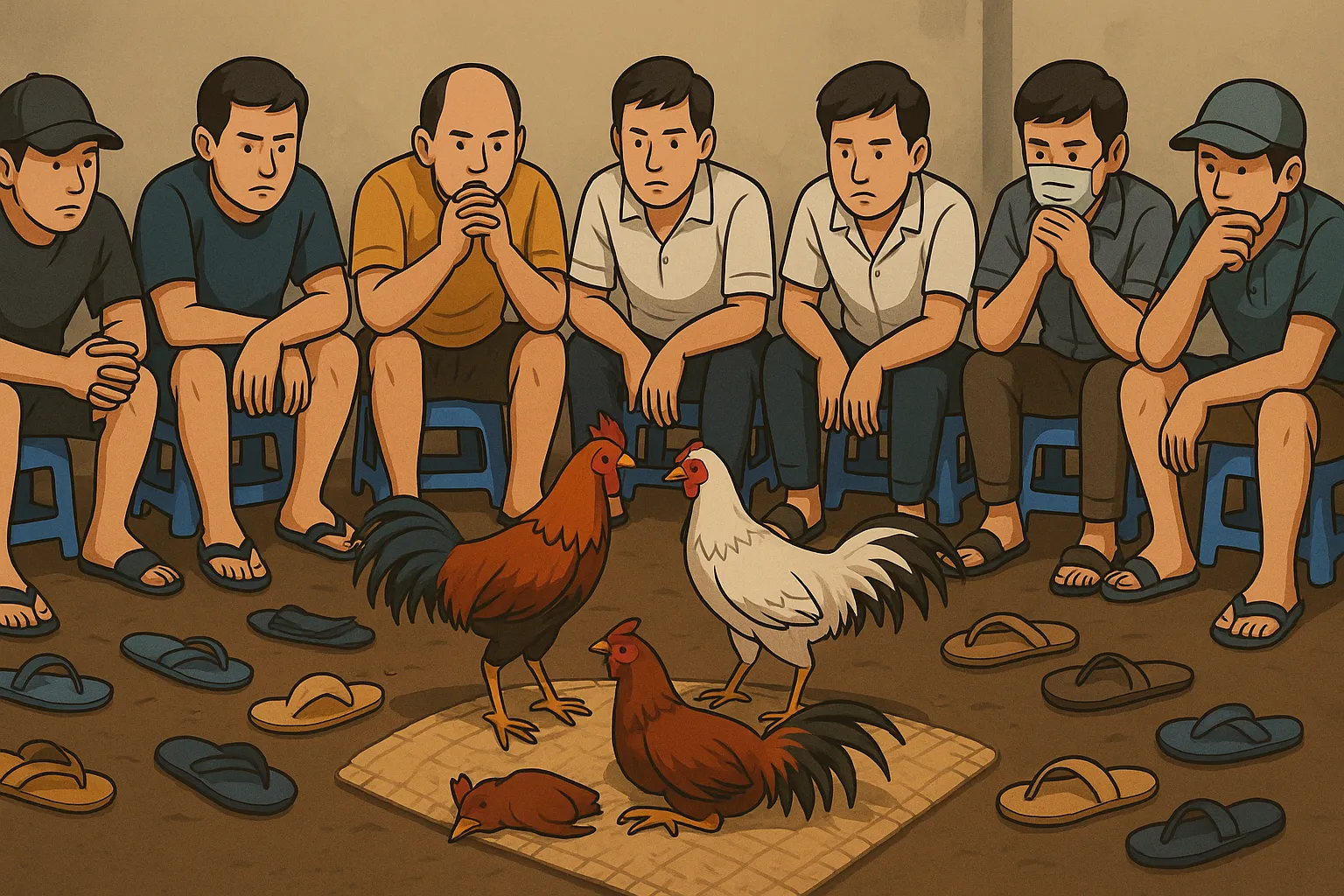 Đá gà bao nhiêu tiền thì bị truy tố trách nhiệm hình sự?