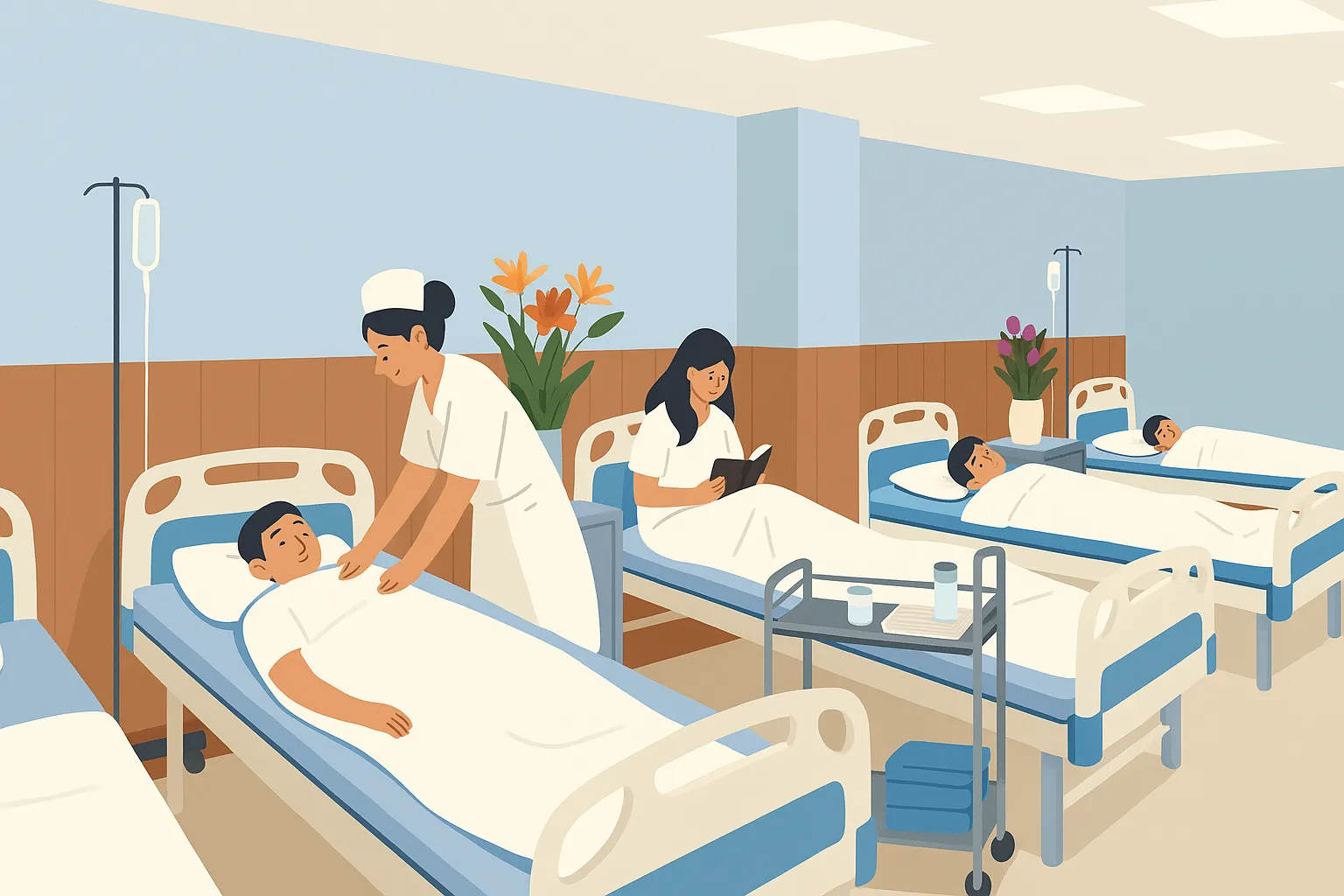 Phòng khám đa khoa nào được bố trí giường điều trị nội trú?