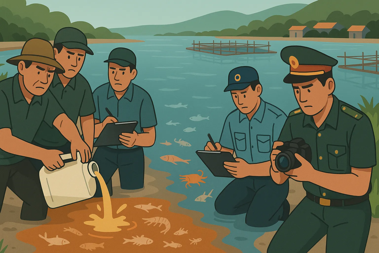 Những hành vi nào bị nghiêm cấm trong hoạt động bảo vệ loài thủy sản?