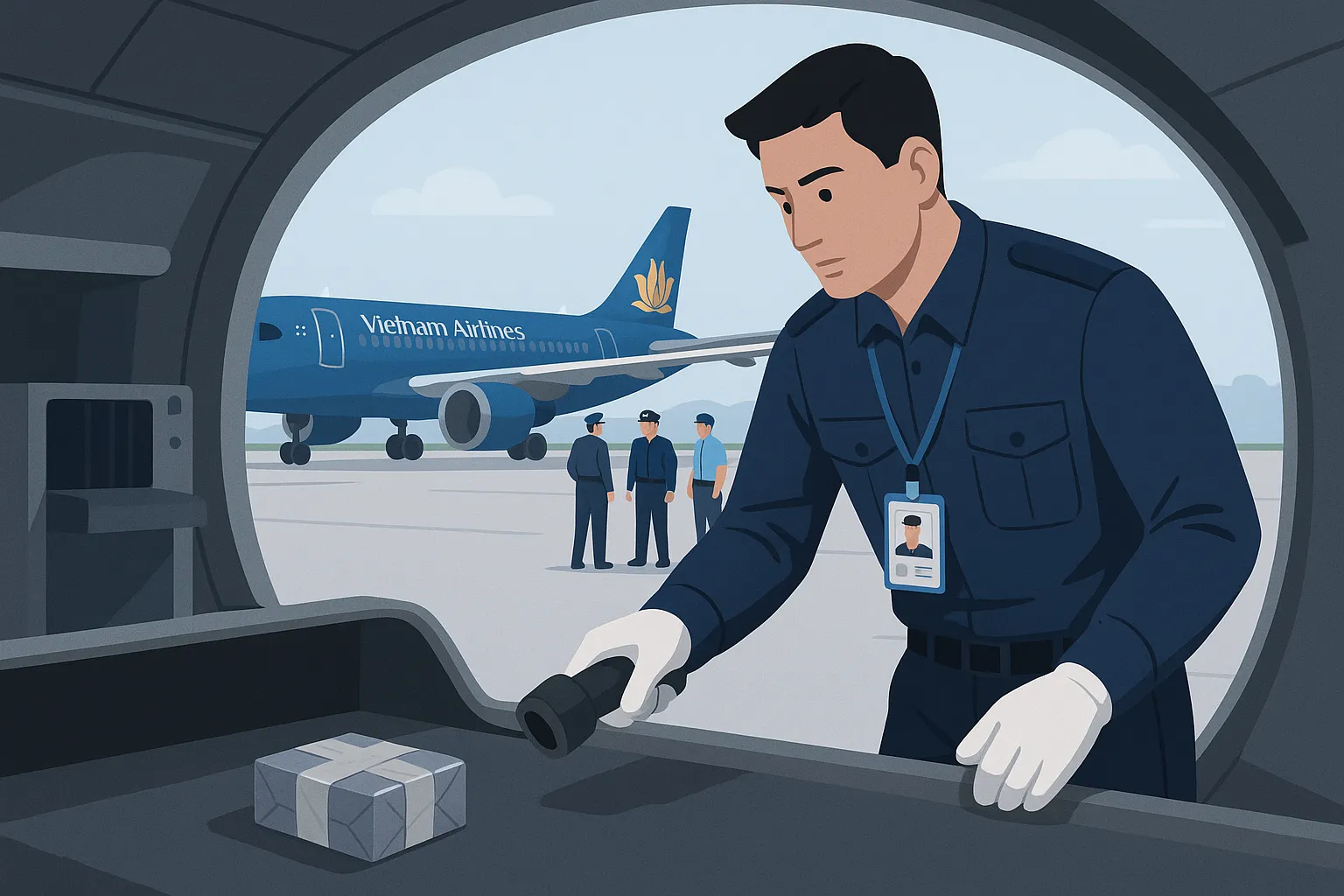 Kiểm tra an ninh hàng không tàu bay là gì?