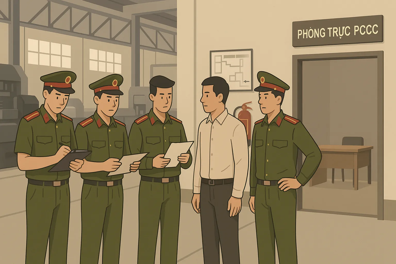 Tình huống giả định - Thành lập Đội phòng cháy chữa cháy và cứu nạn cứu hộ không đủ người bị phạt bao nhiêu?