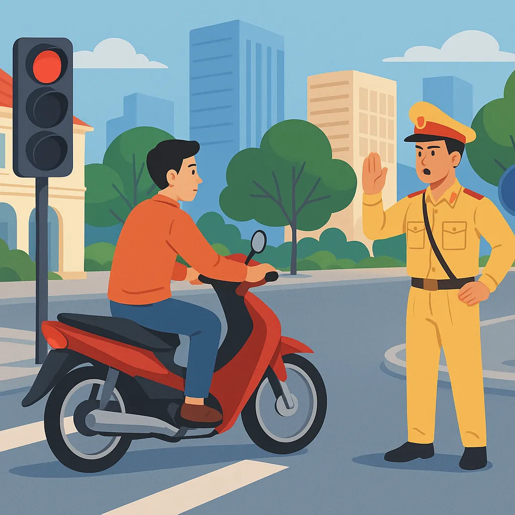 Rẽ phải khi đèn đỏ có vi phạm pháp luật không?