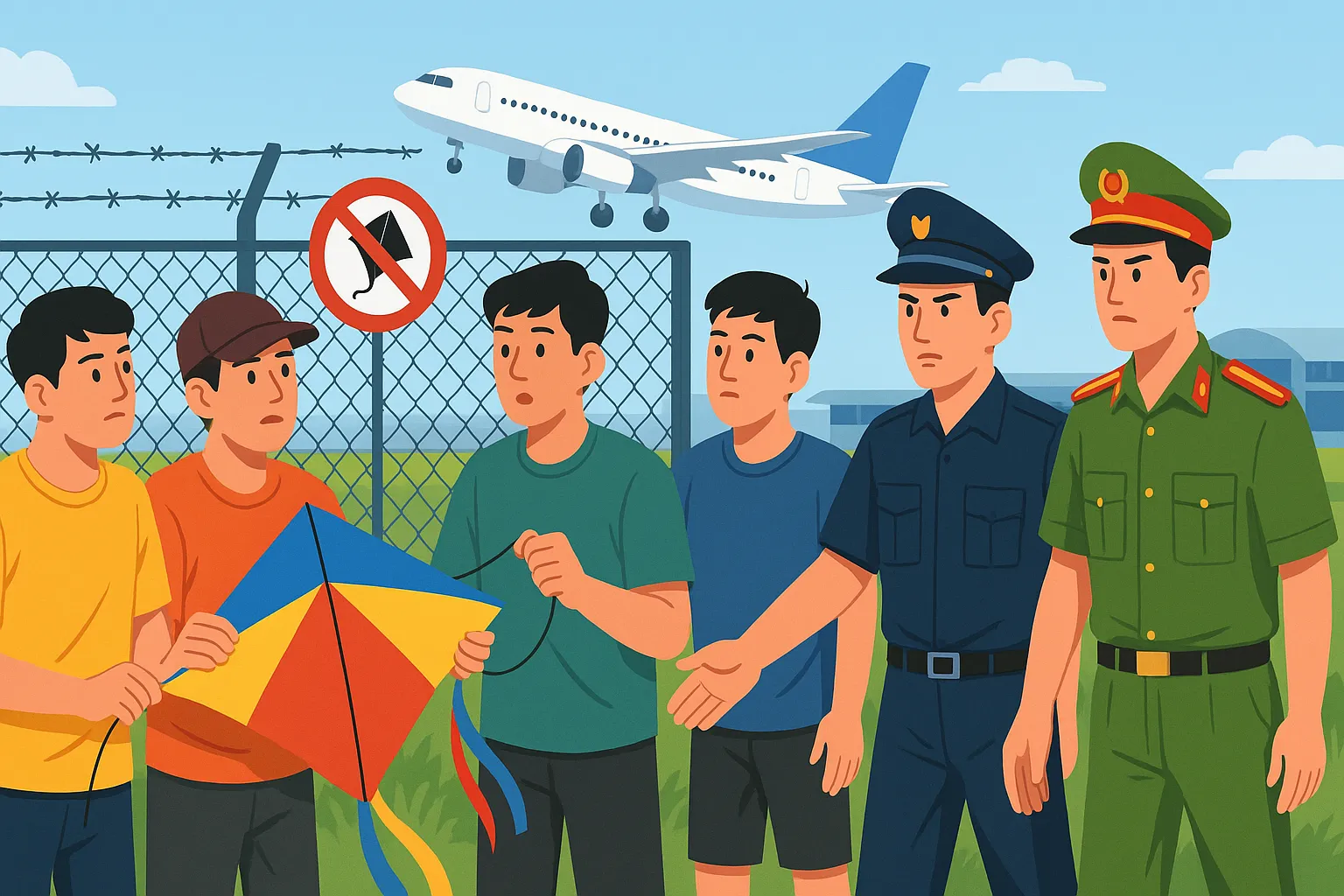 Thả diều ở khu vực cấm có thể bị phạt bao nhiêu tiền?