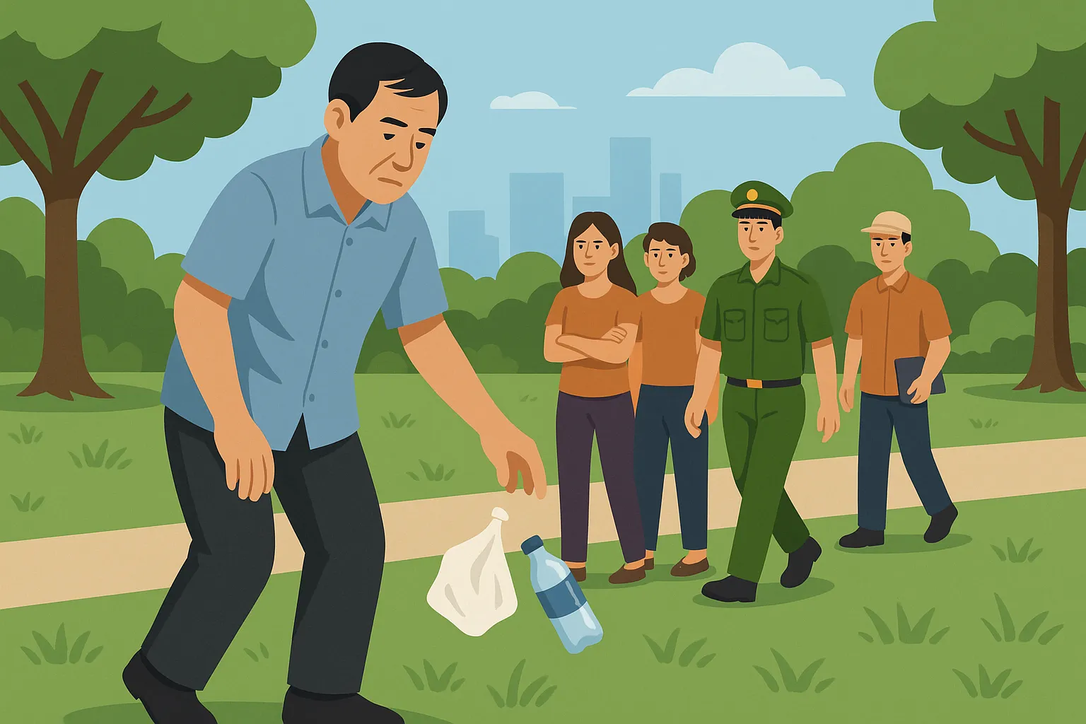 Xả rác bừa bãi nơi công cộng bị phạt bao nhiêu tiền?