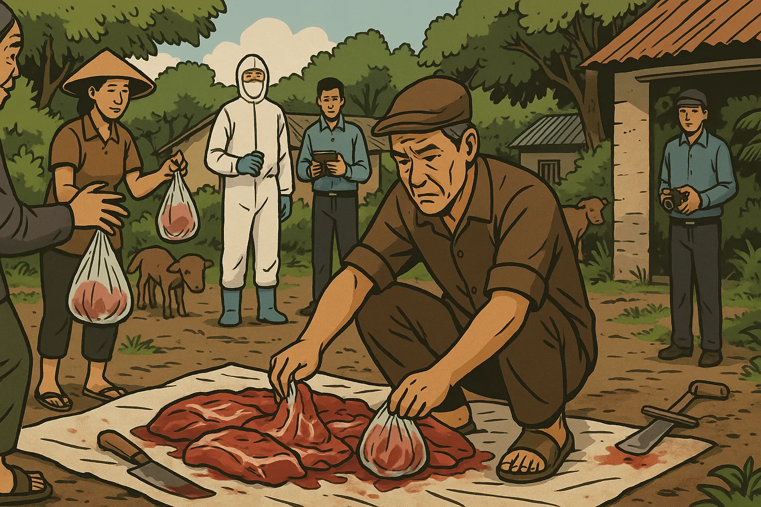 Tình huống giả định - Gia súc mắc bệnh lao bò bị xử lý ra sao?