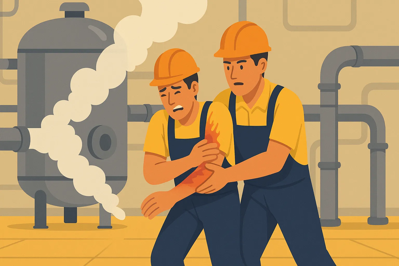 Tai nạn bỏng ở mức độ nào được xác định là tai nạn lao động nặng?