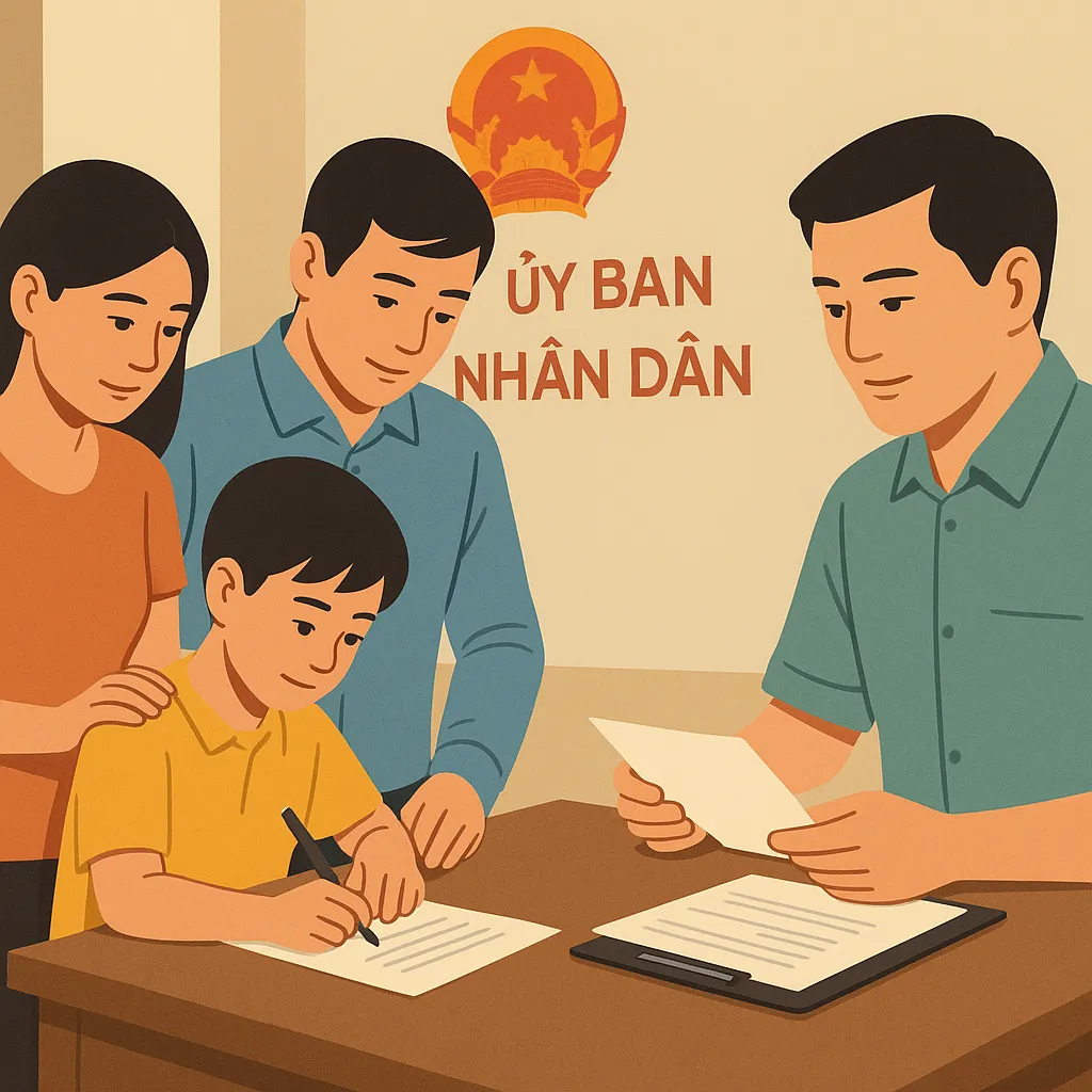 Thủ tục thay đổi họ tên của con được thực hiện ra sao?