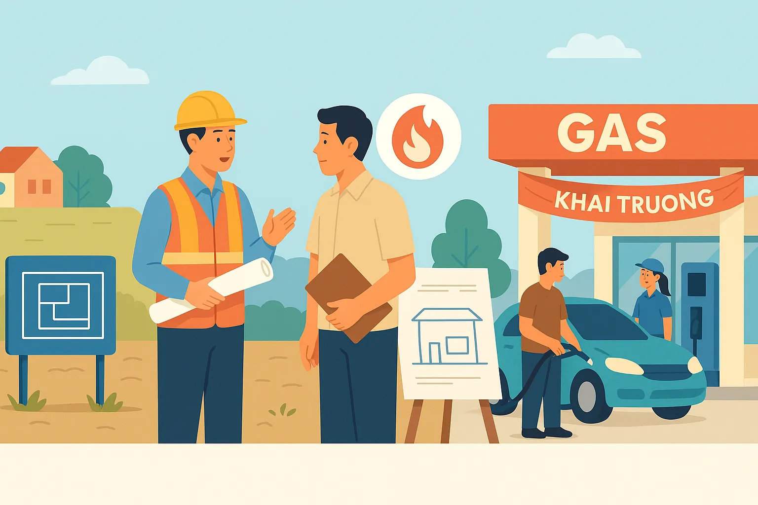 Điều kiện để xây dựng và hoạt động cửa hàng xăng dầu là gì?