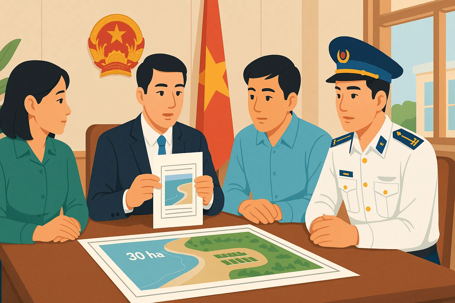 Hoạt động lấn biển phải tuân thủ những nguyên tắc nào?