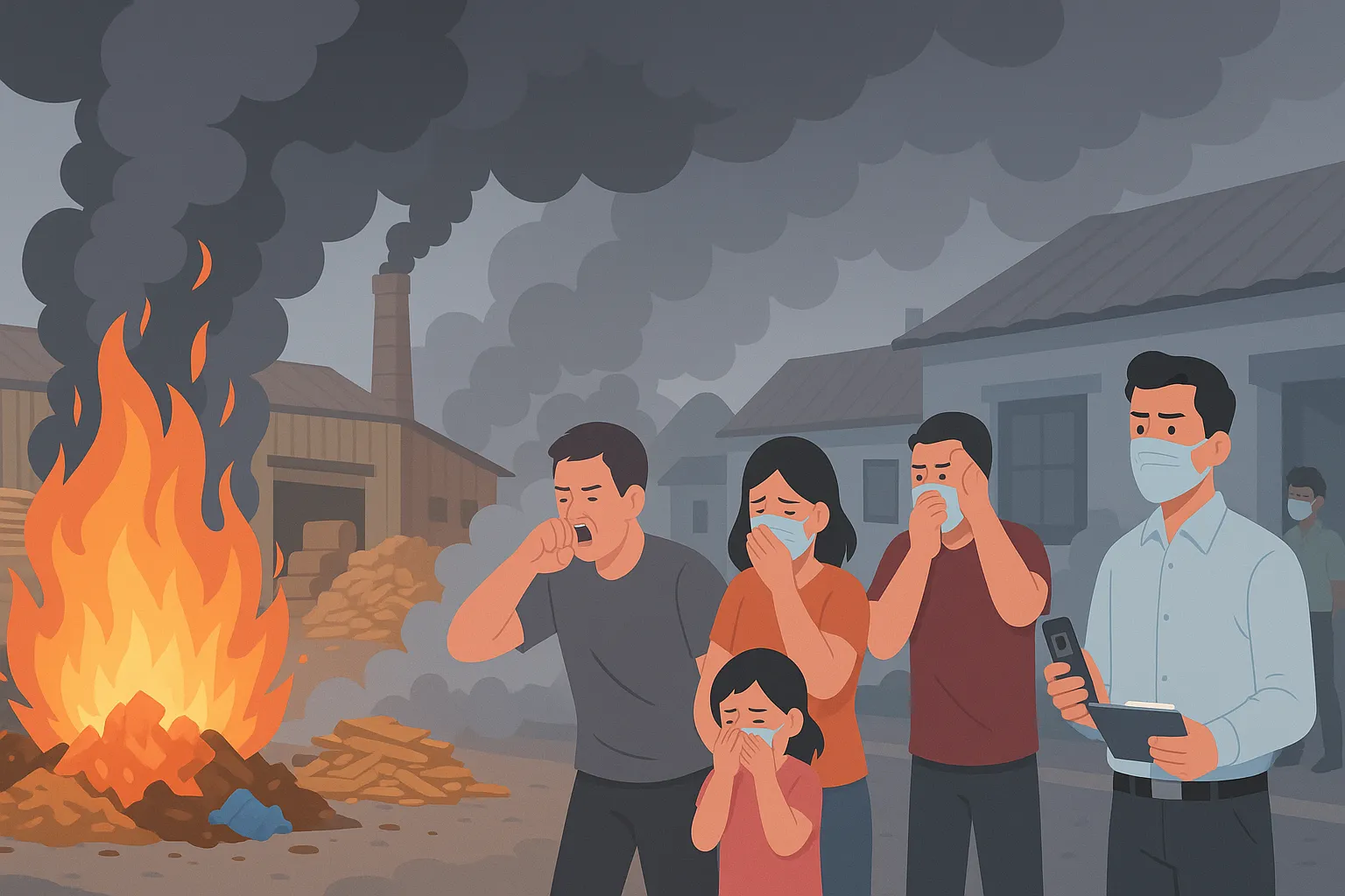 Đốt chất thải rắn ngoài trời trái quy định bị xử phạt bao nhiêu?