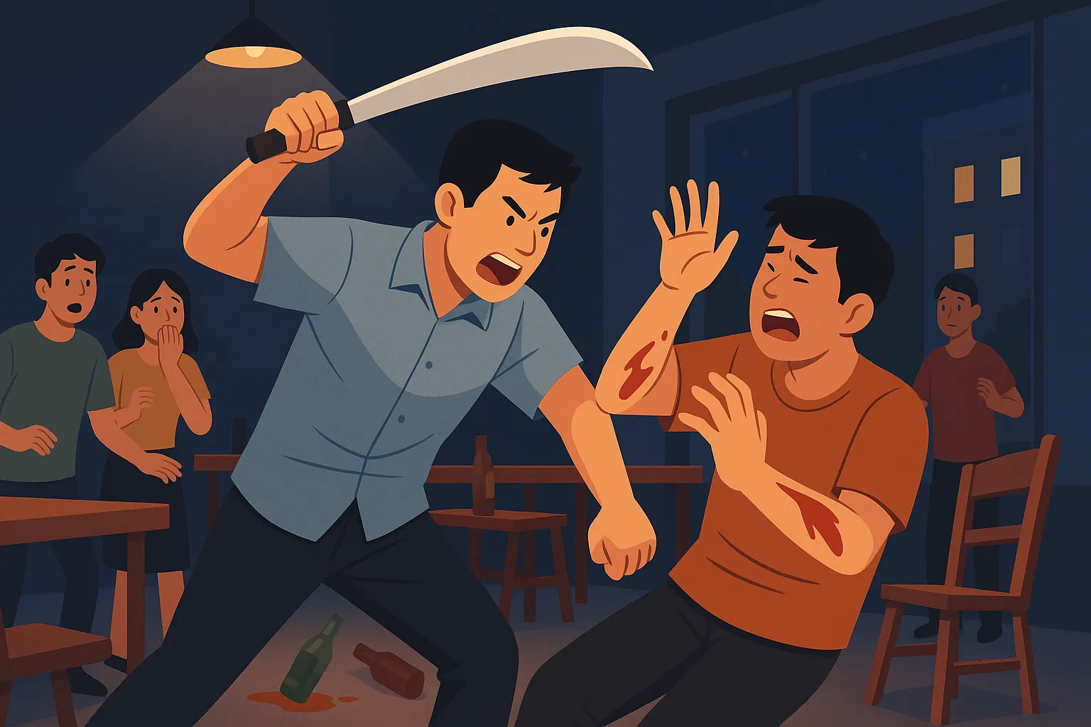 Gây thương tích cho người khác bằng vũ khí thô sơ có bị truy cứu trách nhiệm hình sự không?