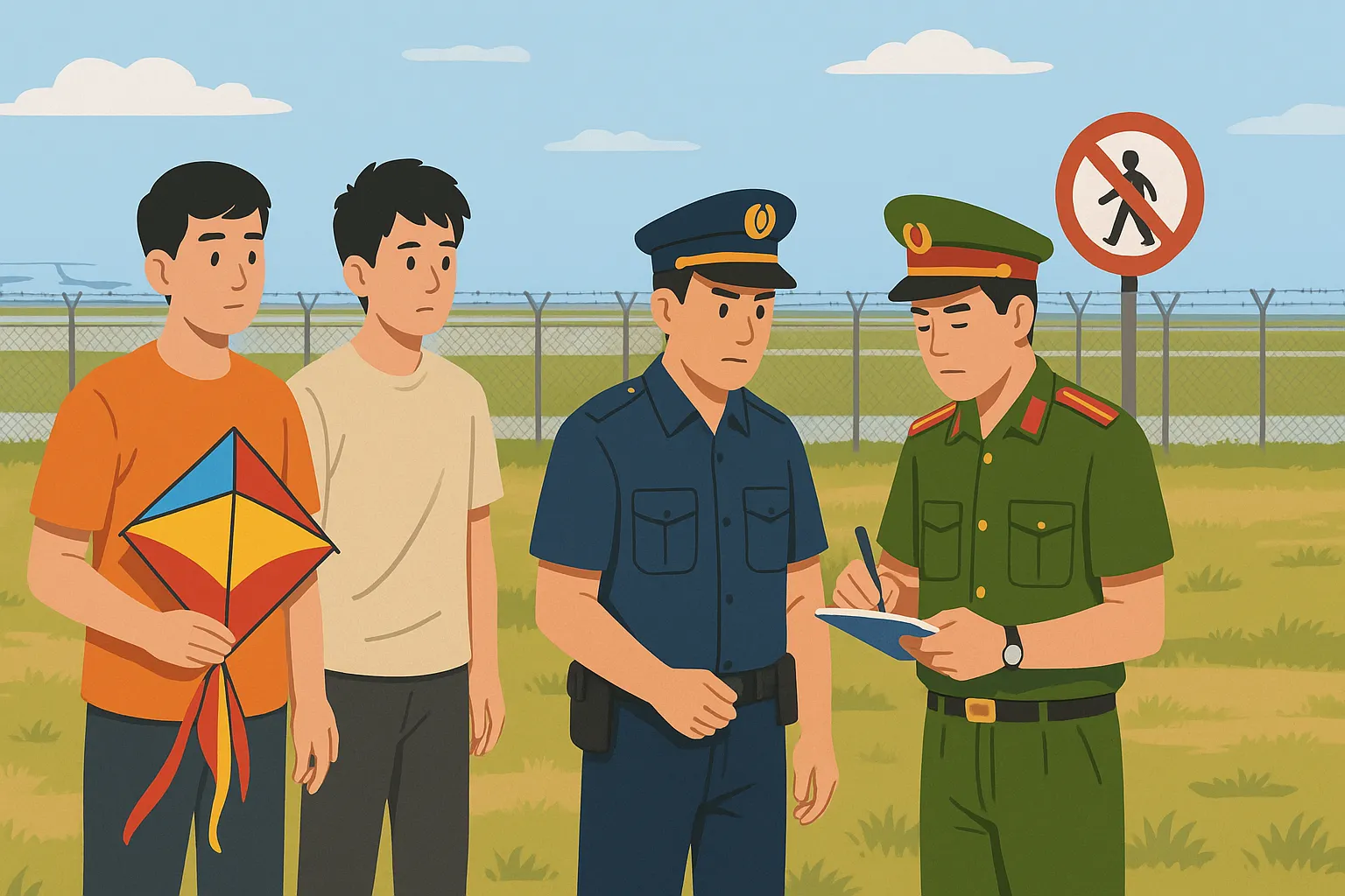 Hành vi thả diều ở khu vực cấm có bị tịch thu tang vật, phương tiện không?