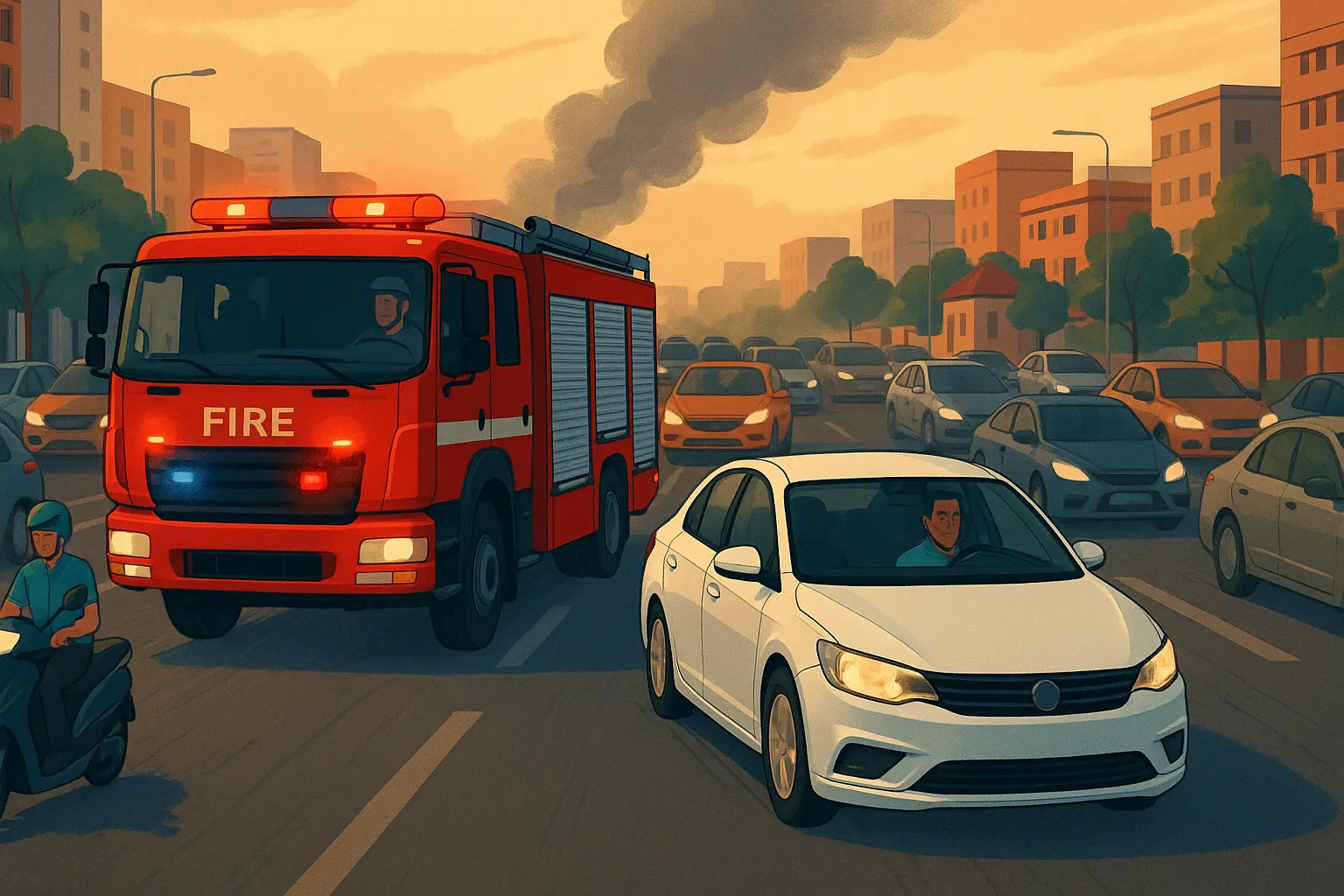 Ô tô không nhường đường cho xe ưu tiên bị xử lý như thế nào?