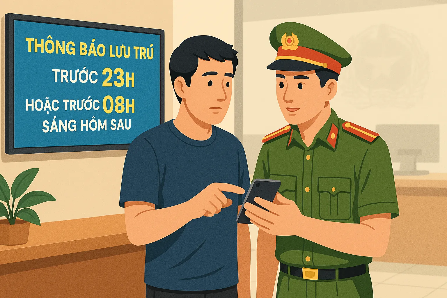 Thời hạn thông báo lưu trú được quy định ra sao?