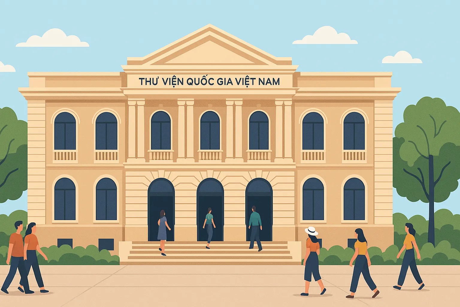 Thư viện Quốc gia Việt Nam hợp tác quốc tế trong lĩnh vực gì?