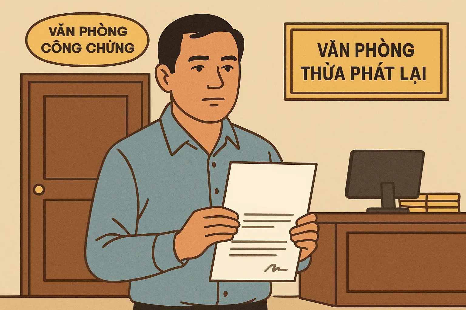 Tình huống giả định - Công chứng viên có được chuyển sang làm Thừa phát lại không?