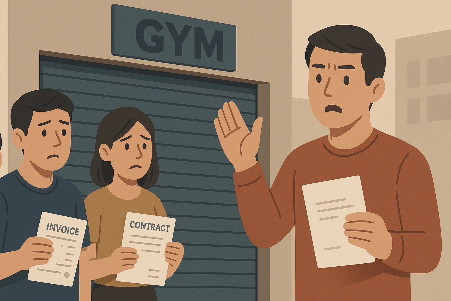 Trách nhiệm pháp lý khi phòng gym đơn phương đóng cửa